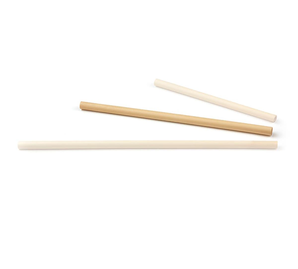 Trinkhalm aus Schilfrohr, Natur - ø 6-8 mm / 14 cm