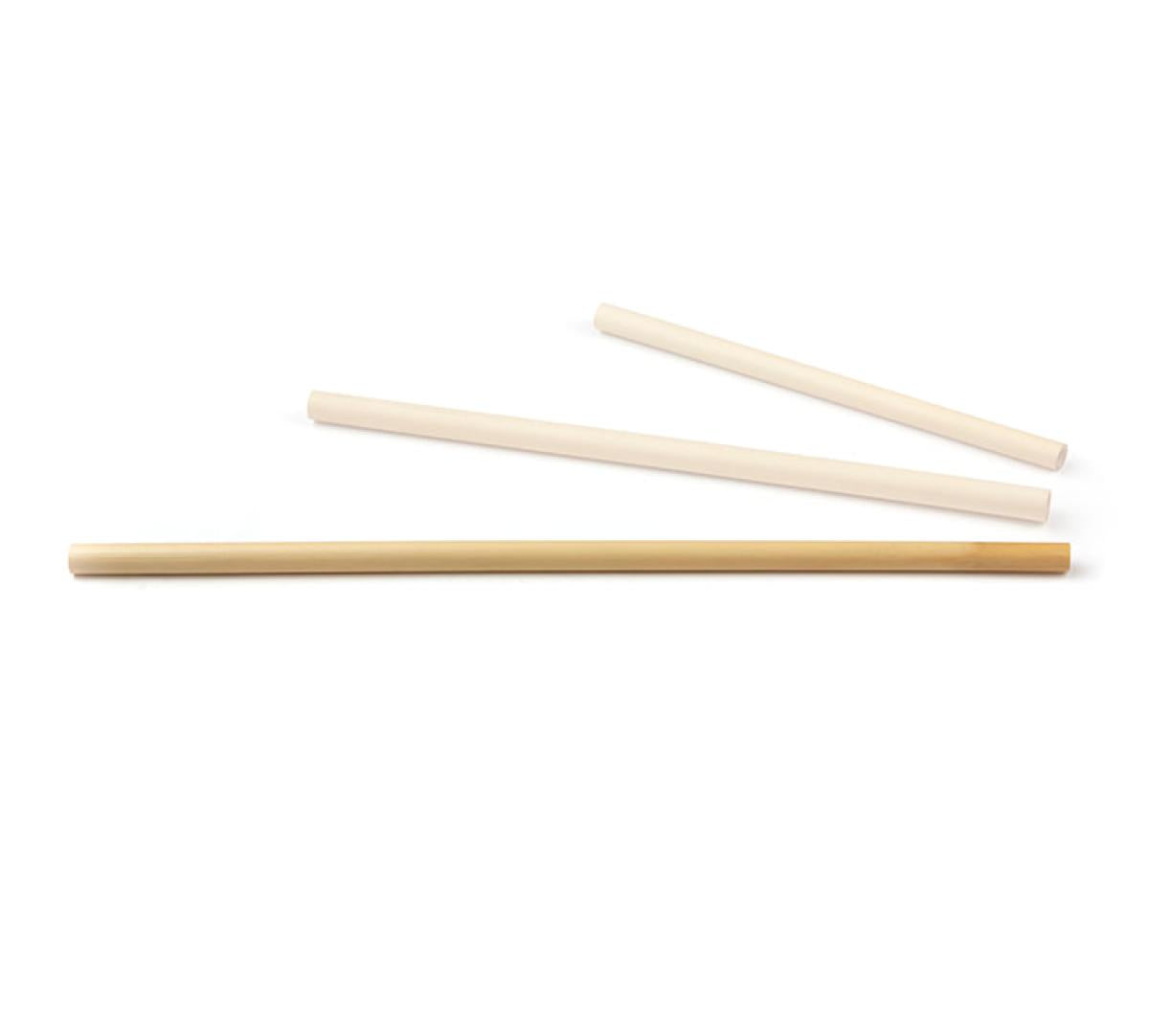 Trinkhalm aus Schilfrohr, Natur - ø 6-8 mm / 14 cm