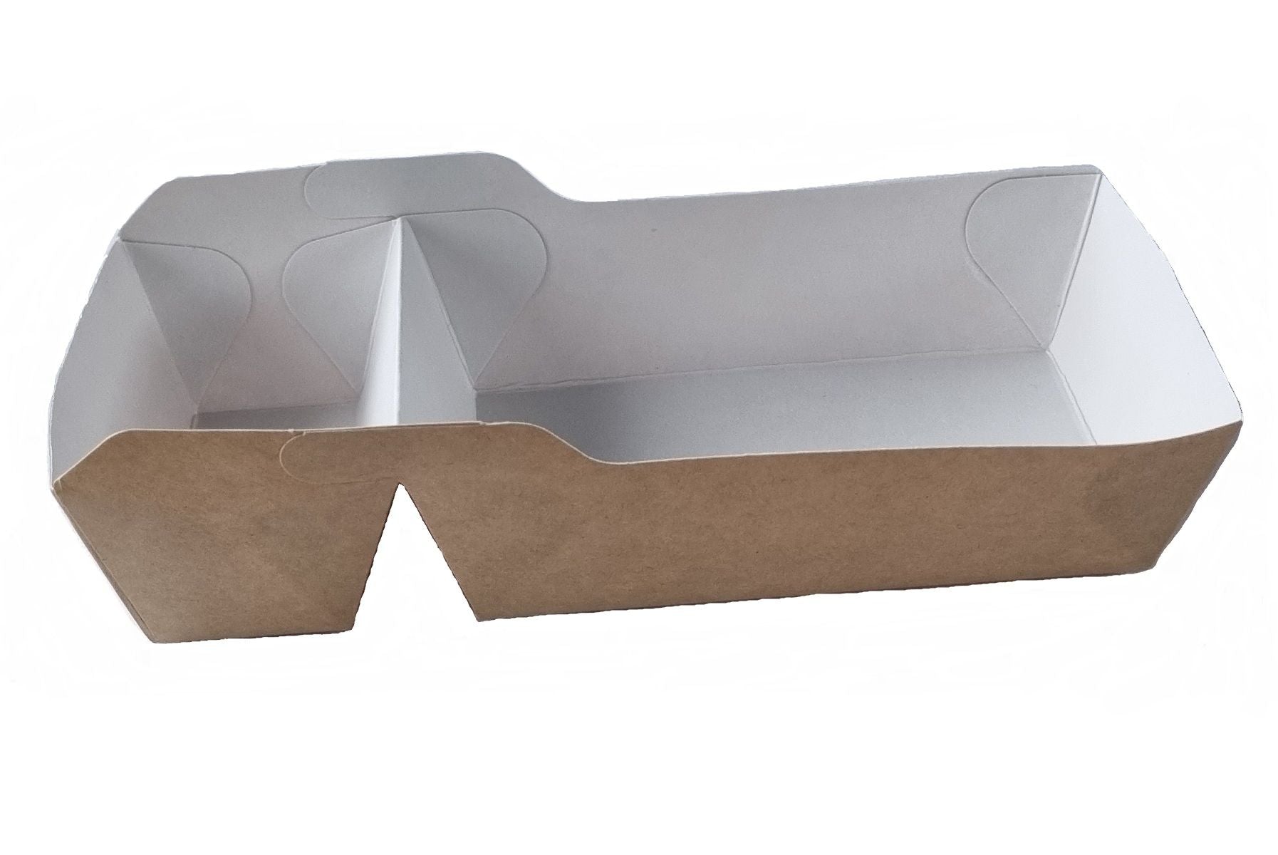 A23 / A7+1 Snackbak kraft (8x50) bruin/wit