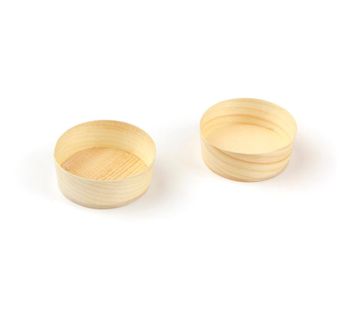 Bakje hout rond 3cl (FSC®) – ø 50 x h20 mm