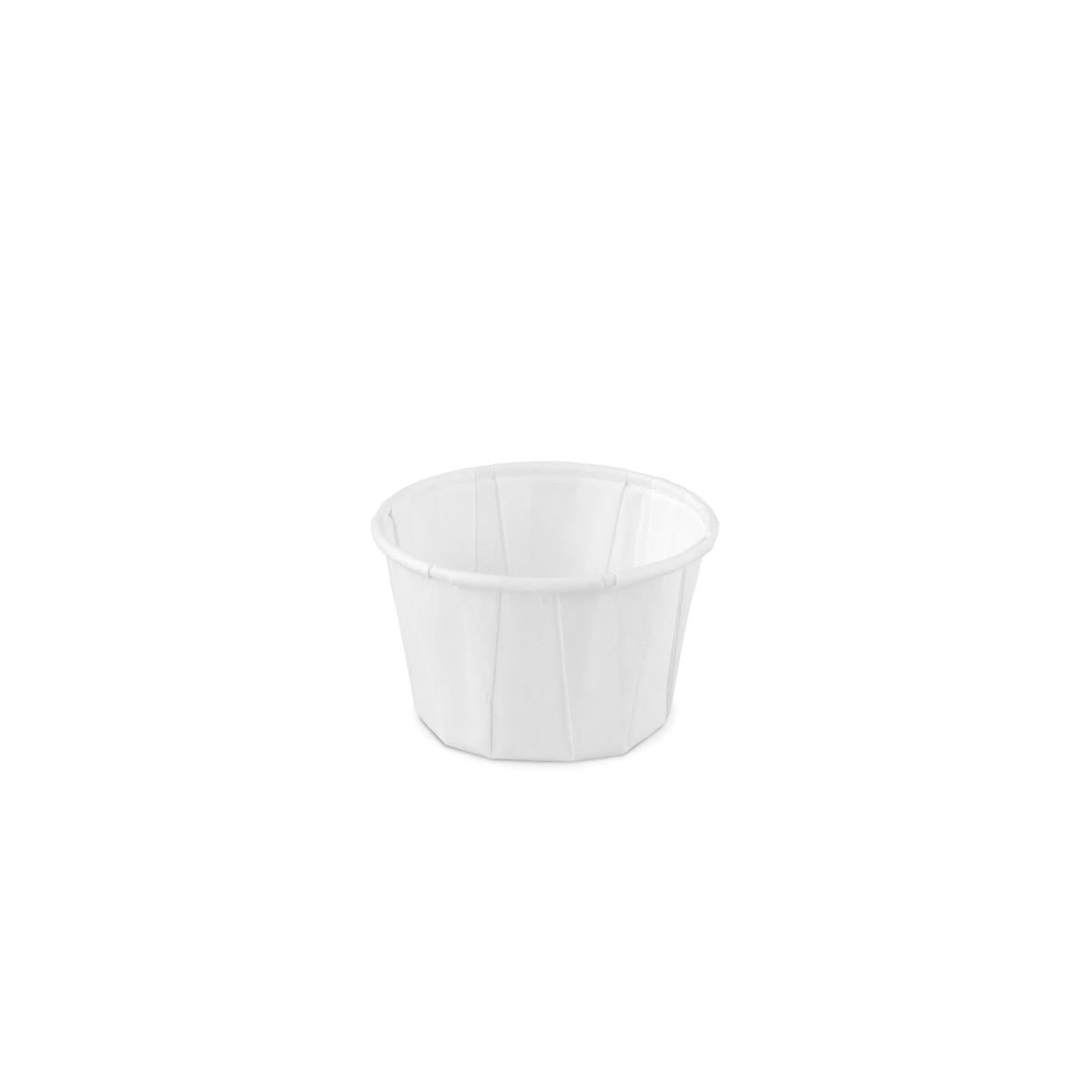 Bakje papier (FSC®) rond wit 2.0oz / 60ml – ø 58 x h36mm