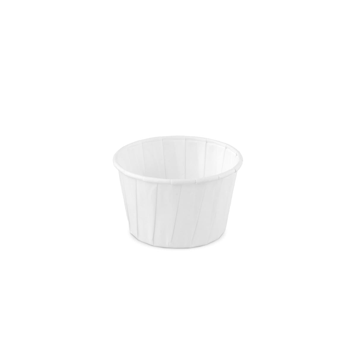Bakje papier (FSC®) rond wit 3.25oz / 96ml – ø 66 x h42mm