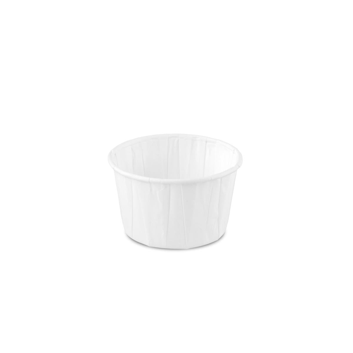 Bakje papier (FSC®) rond wit 4.0oz / 120ml – ø 70 x h43mm