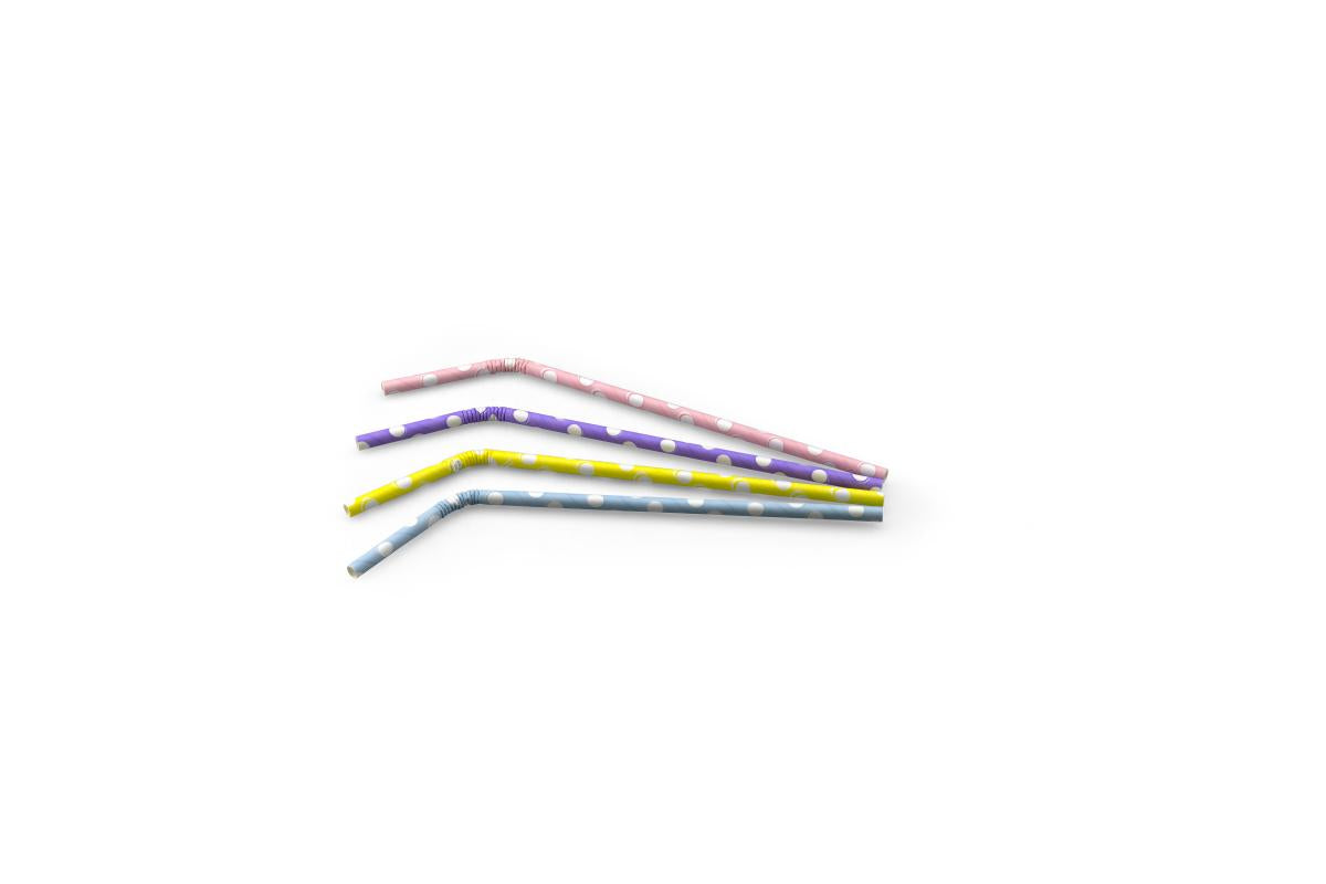 Papel de paja para doblar (FSC®) punteado surtido ø 6 mm / 24 cm