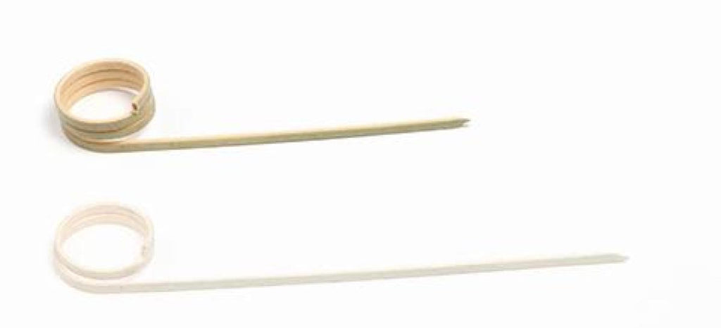 Bambusspieß mit Krümmung – 90 mm