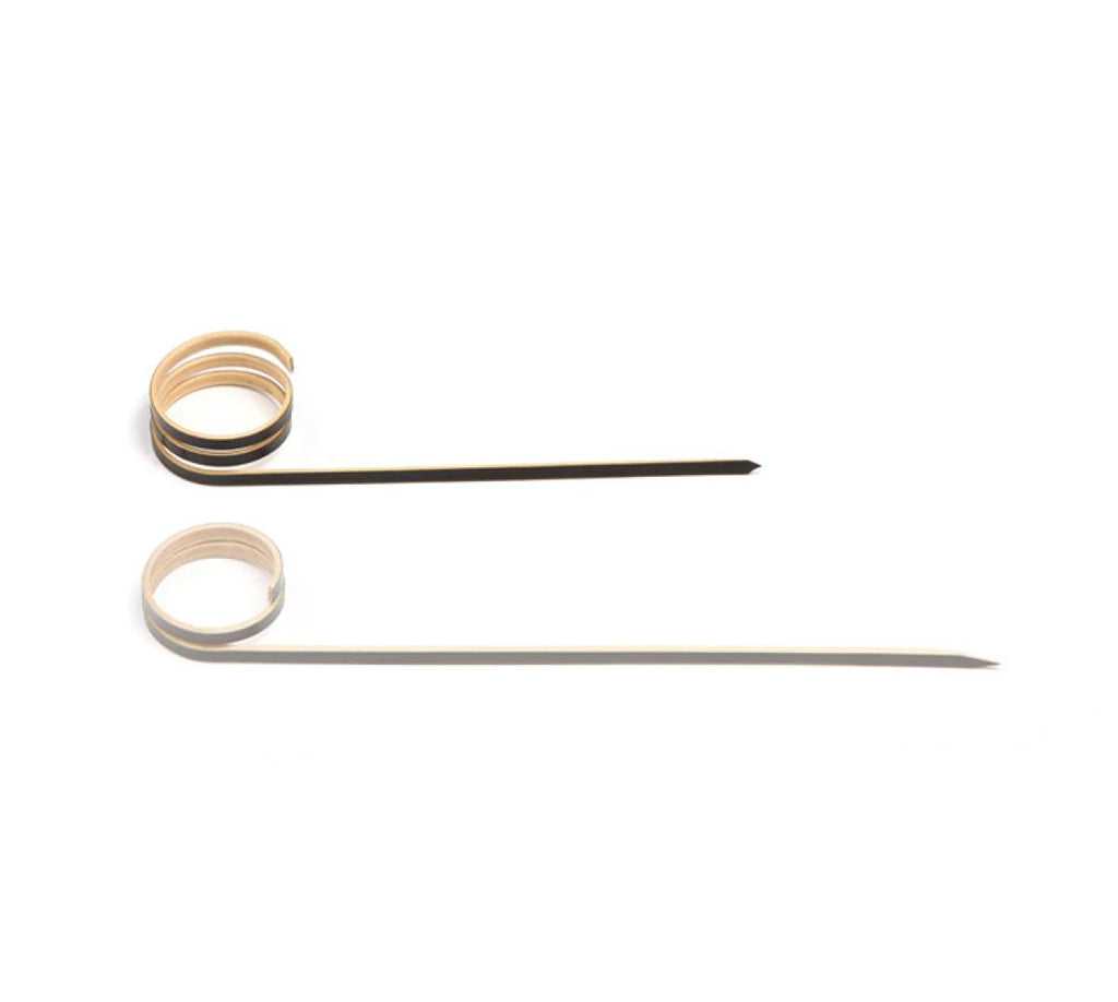 Bambusspieß mit Krümmung – 90 mm