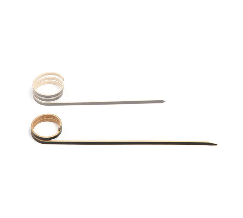 Bambusspieß mit Krümmung – 90 mm