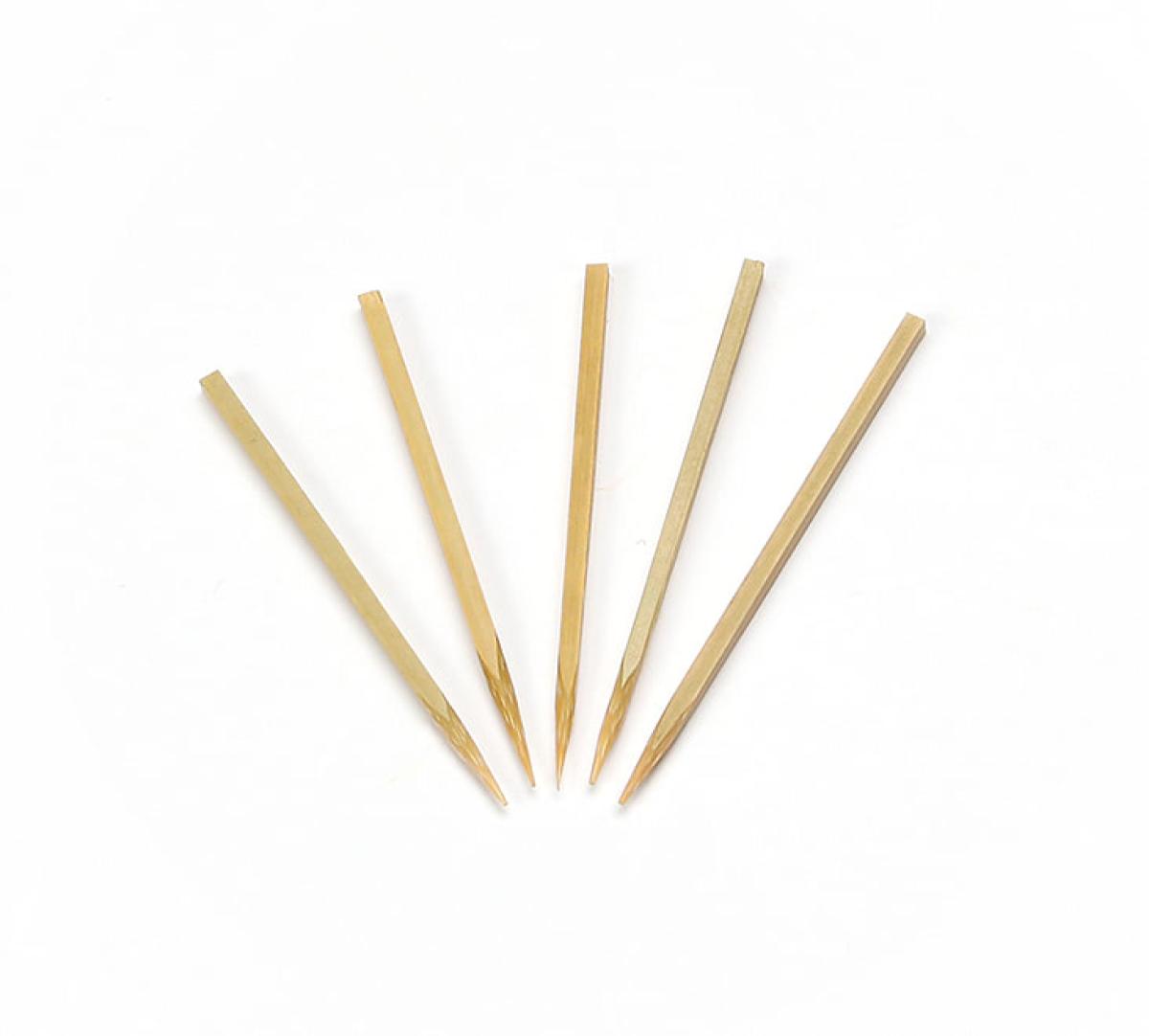 Prikker bamboe vierkant – ø 2.2 x 60 mm