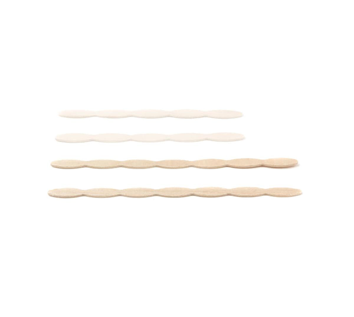 Roerstaafje hout (FSC®) wave afwerking – 140 × 7 × 1,3 mm