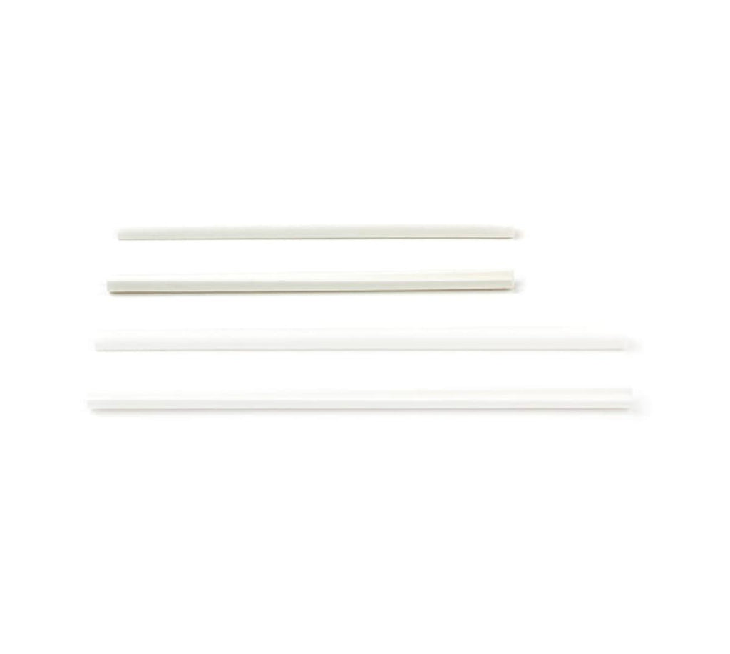 Roerstaafje papier (FSC®) wit – 110 × 6 mm