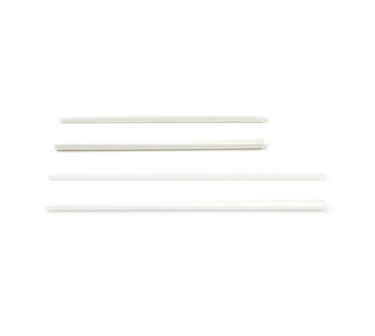 Roerstaafje papier (FSC®) wit – 110 × 6 mm