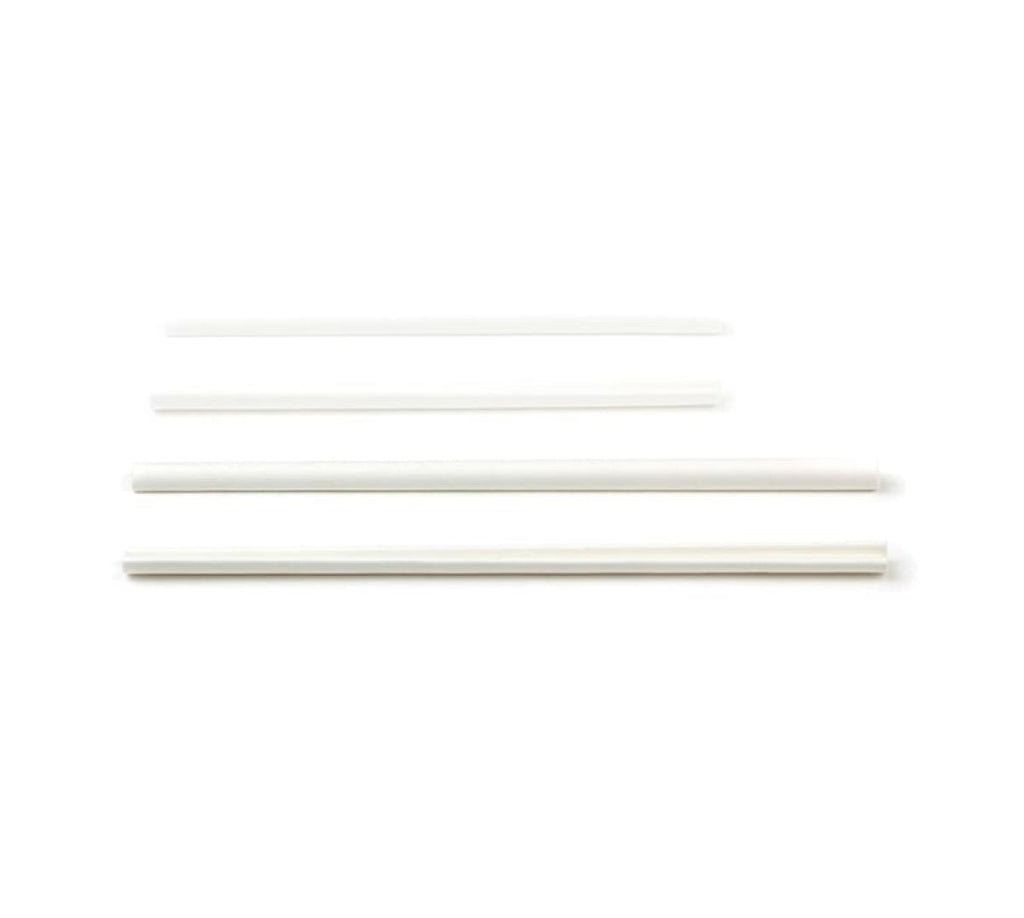 Roerstaafje papier (FSC®) wit – 110 × 6 mm