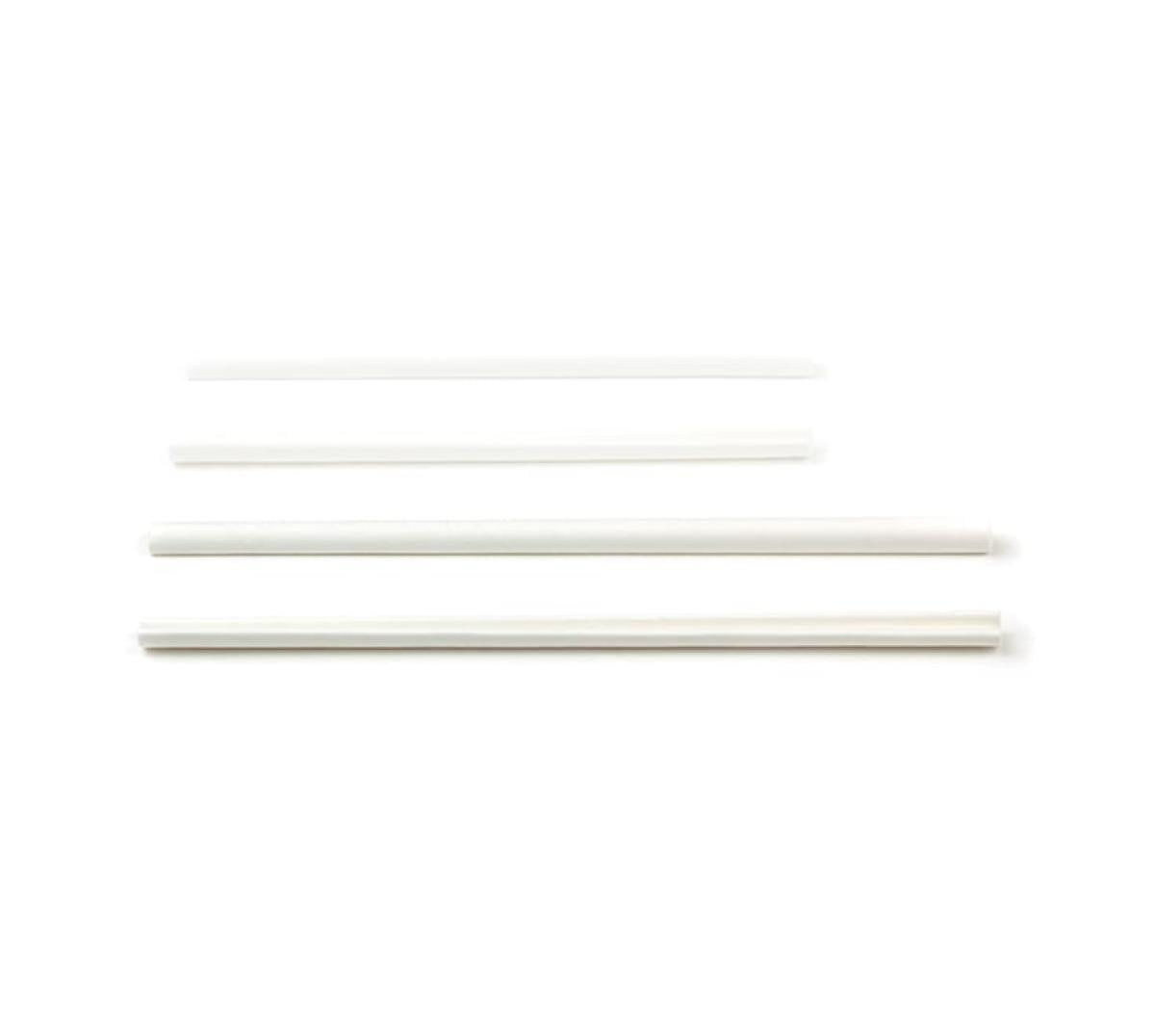 Roerstaafje papier (FSC®) wit – 110 × 6 mm