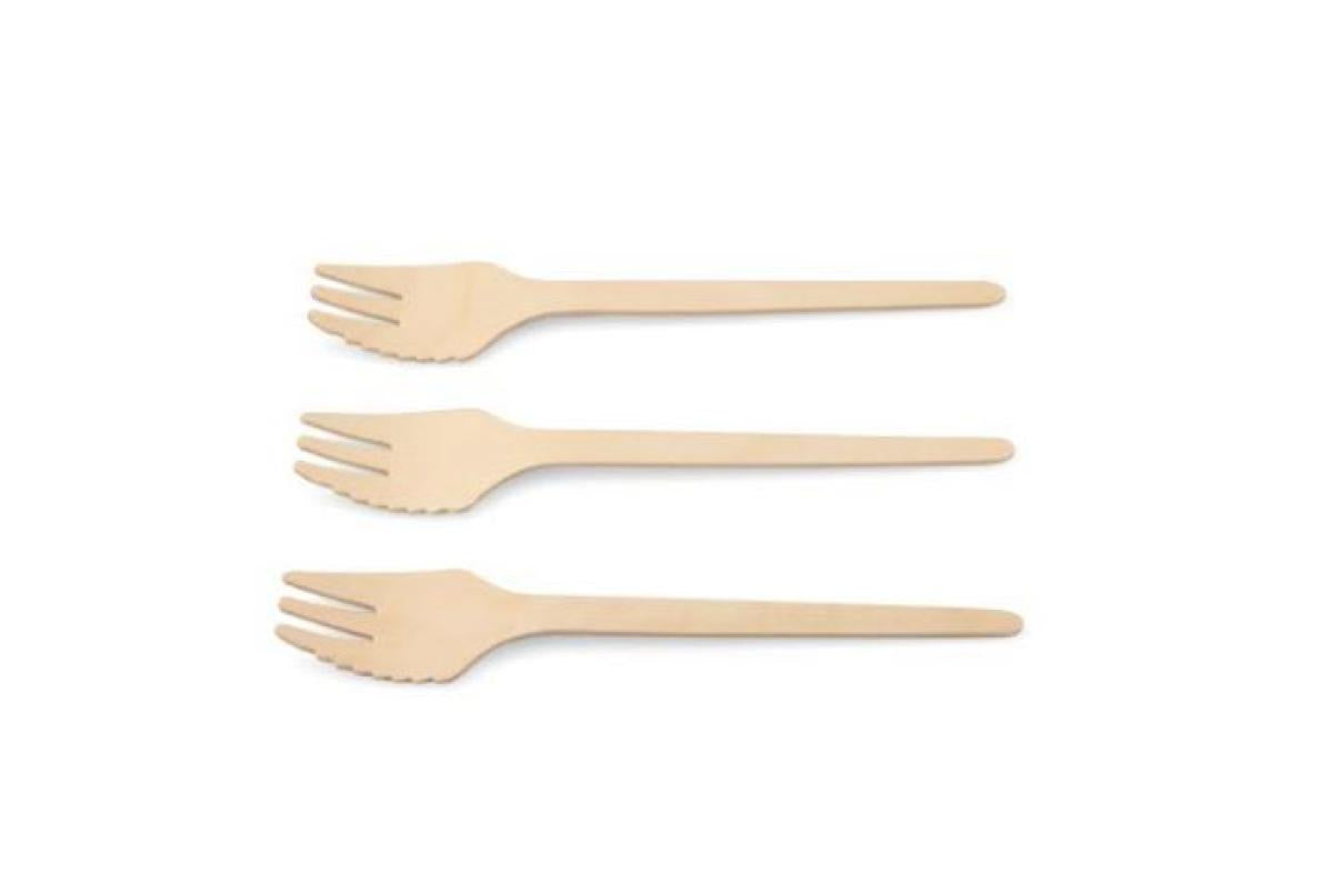 Snackvork hout (FSC®) – 135 mm