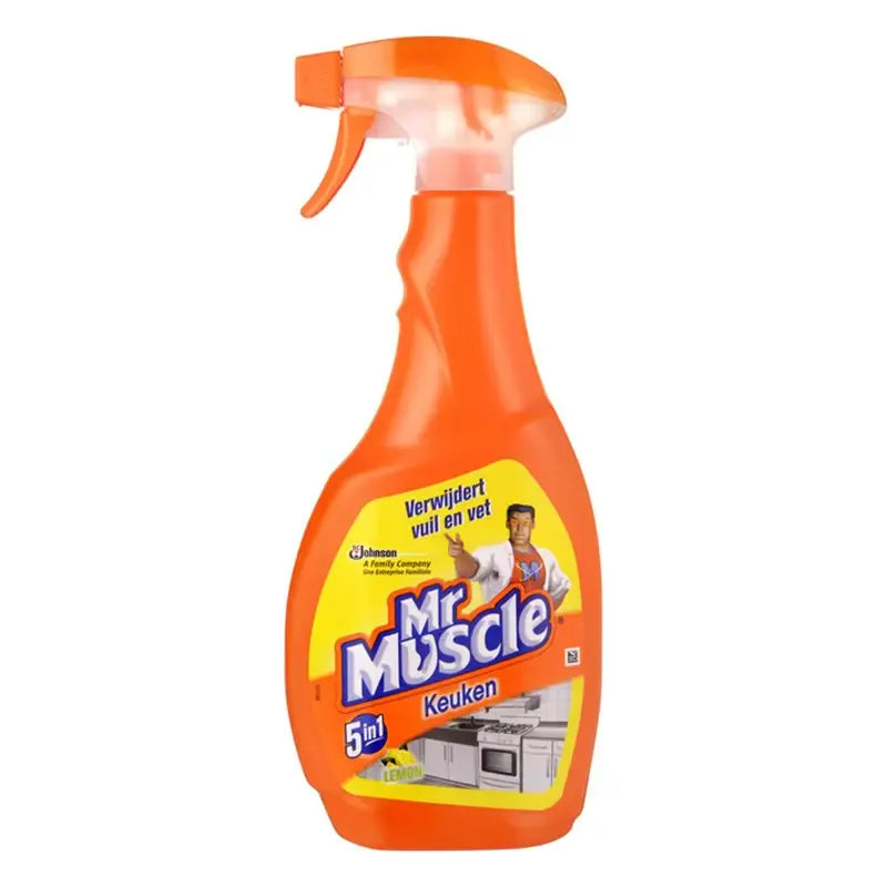 Keukenreiniger sprayflacon 1L 9 pH oranje